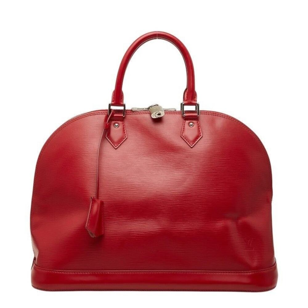 Louis Vuitton Epi Alma GM Handbag Red